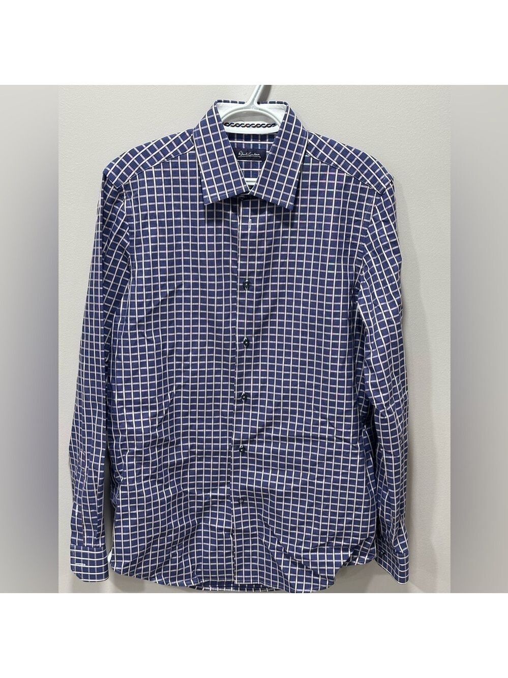 Robert Graham Navy and White Grid Shirt